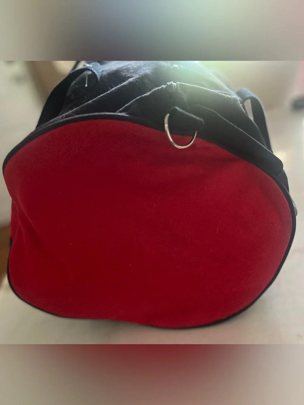 Tommy Hilfiger Color Block Red White Blue Duffle Bag Travel Bag Sports Bag